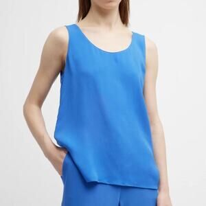 Lafayette 148 New York Finnley Scoop Neck Tank Women's Size Large NWOT